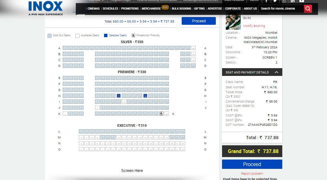 Movie ticket booking online in 2024