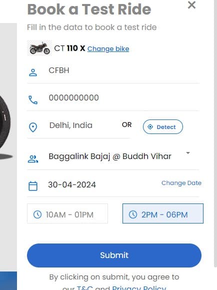 New Bajaj CT 110x: price | features | specifications