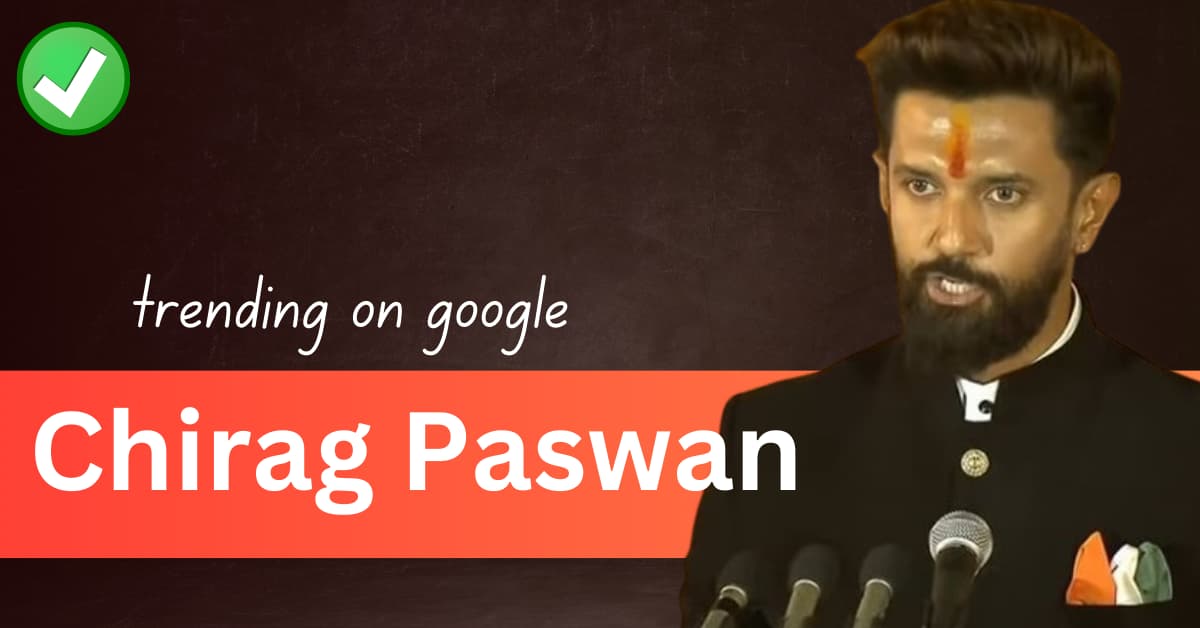 Chirag Paswan Trending Politician in India 2024