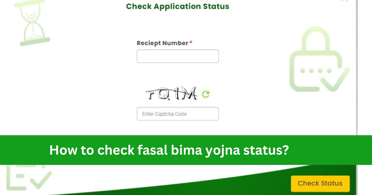 How to check fasal bima yojna status