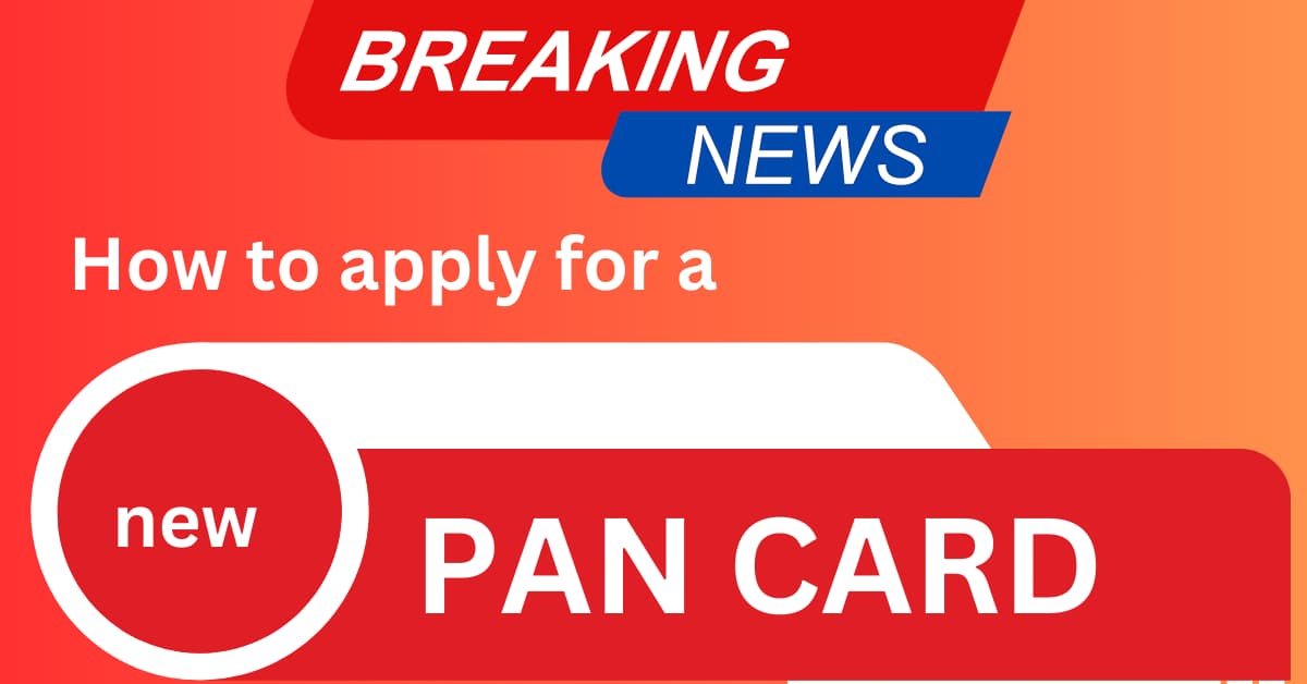 How to apply for new Pan card – full process in 24-25