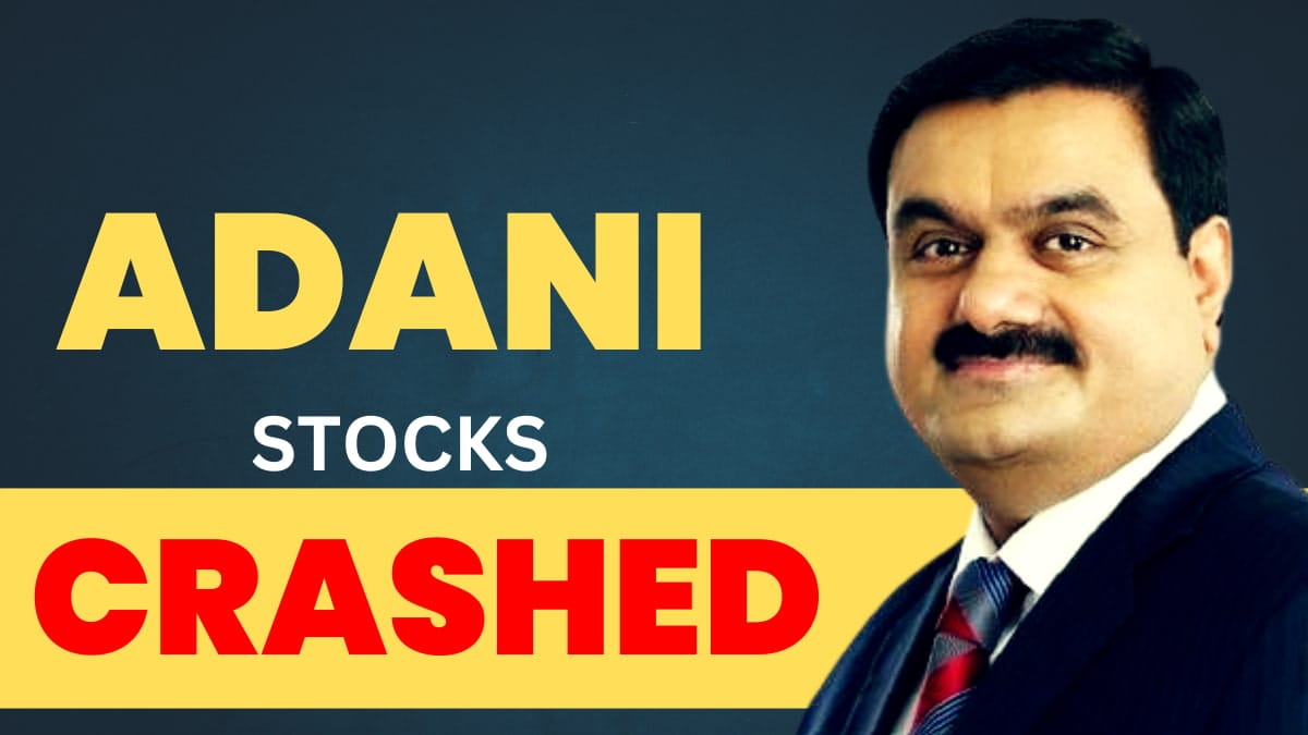 Adani news Adani stocks crash above 20% why reasons