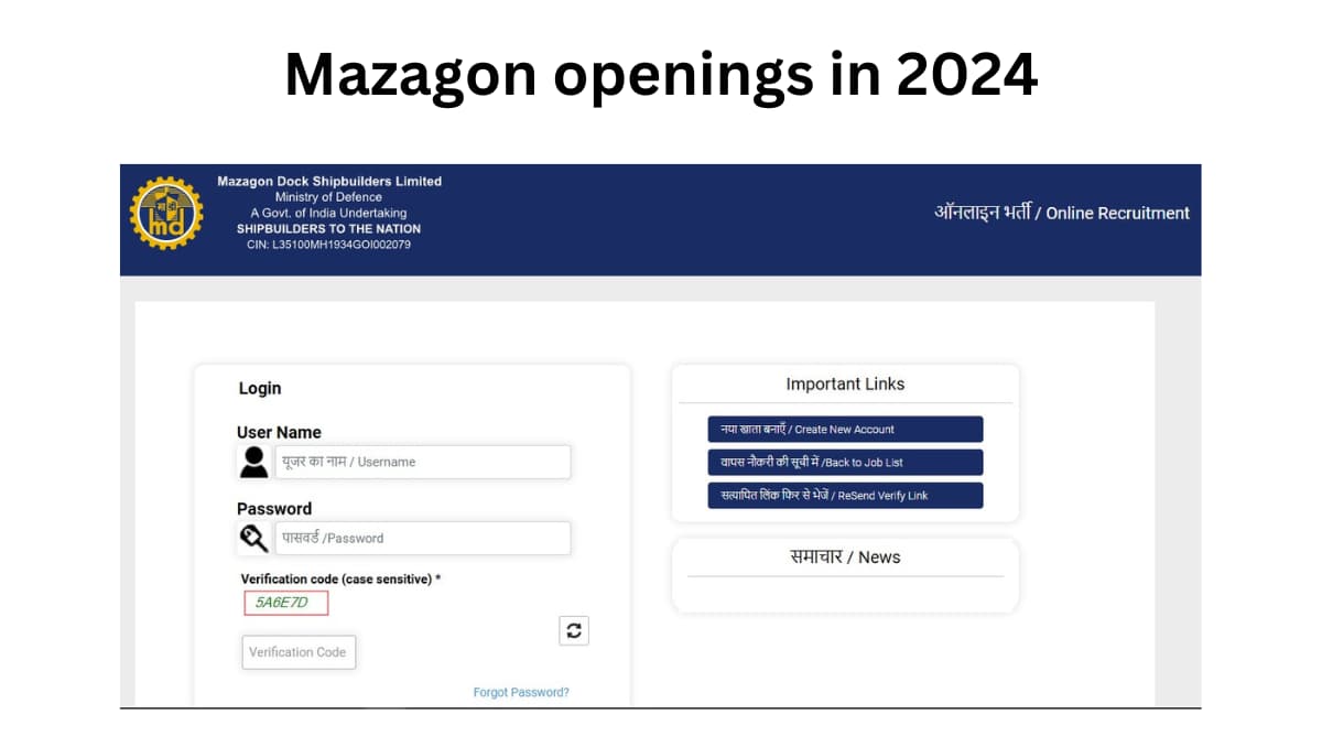 Mazagon dock bumper jobs openings in 2024